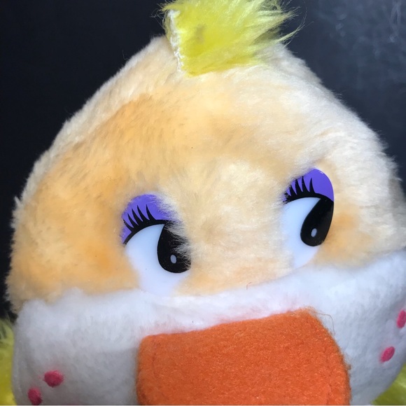 Orange Duck Plush 10” Pastel Bowtie Freckles Mty International Stuffed Animal - Picture 3 of 10